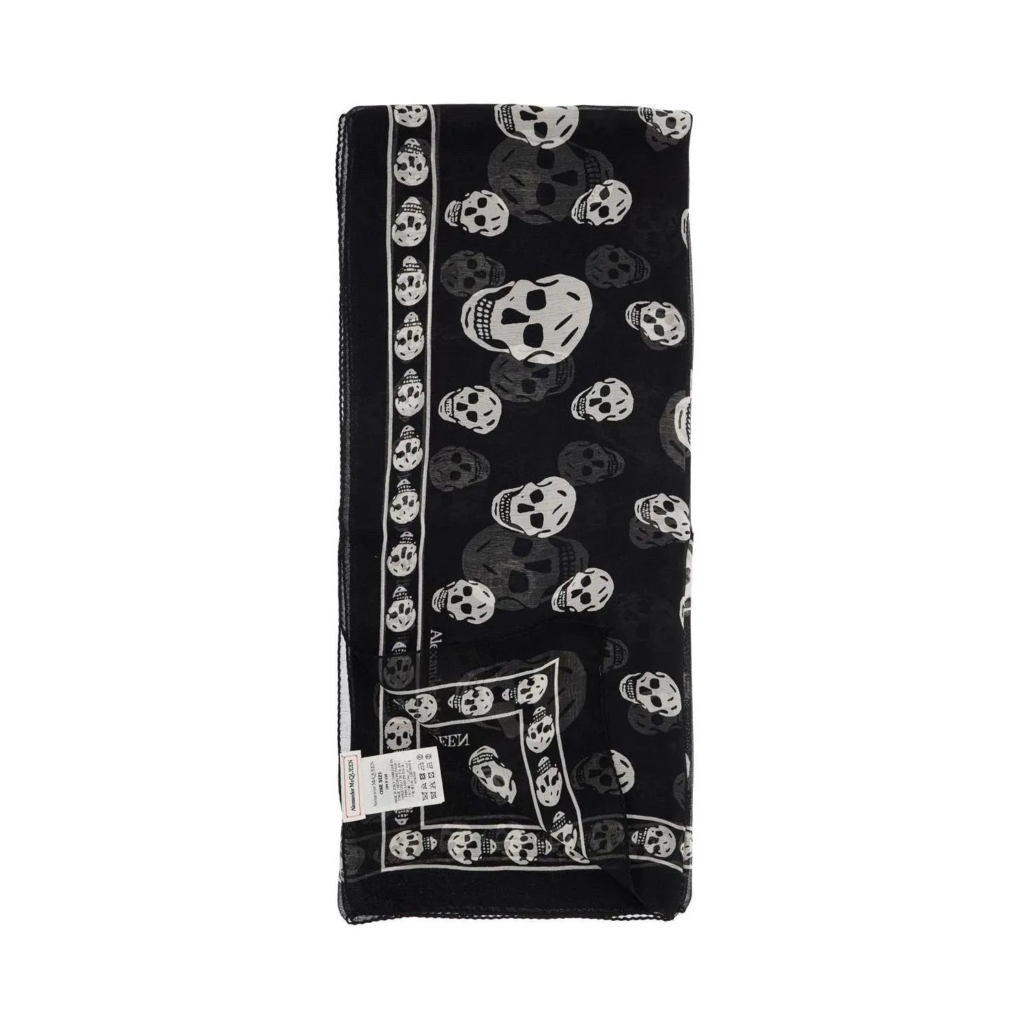 Alexander Mcqueen silk skull scarf