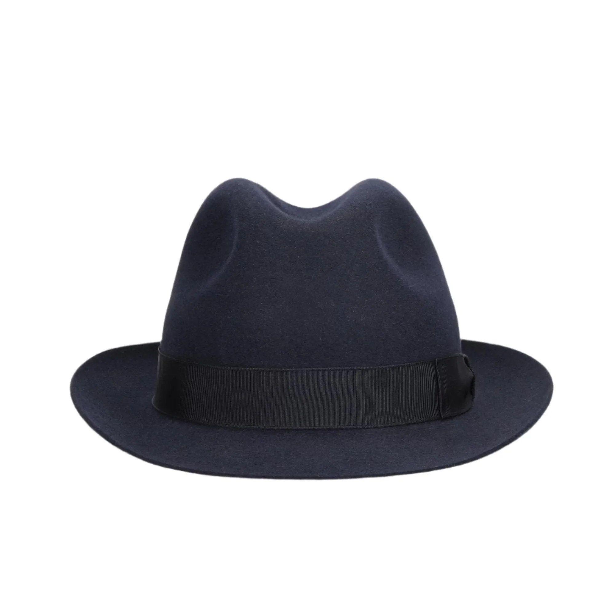 Borsalino Damiano in Blueberry Marengo Felt Fedora Made in Italy