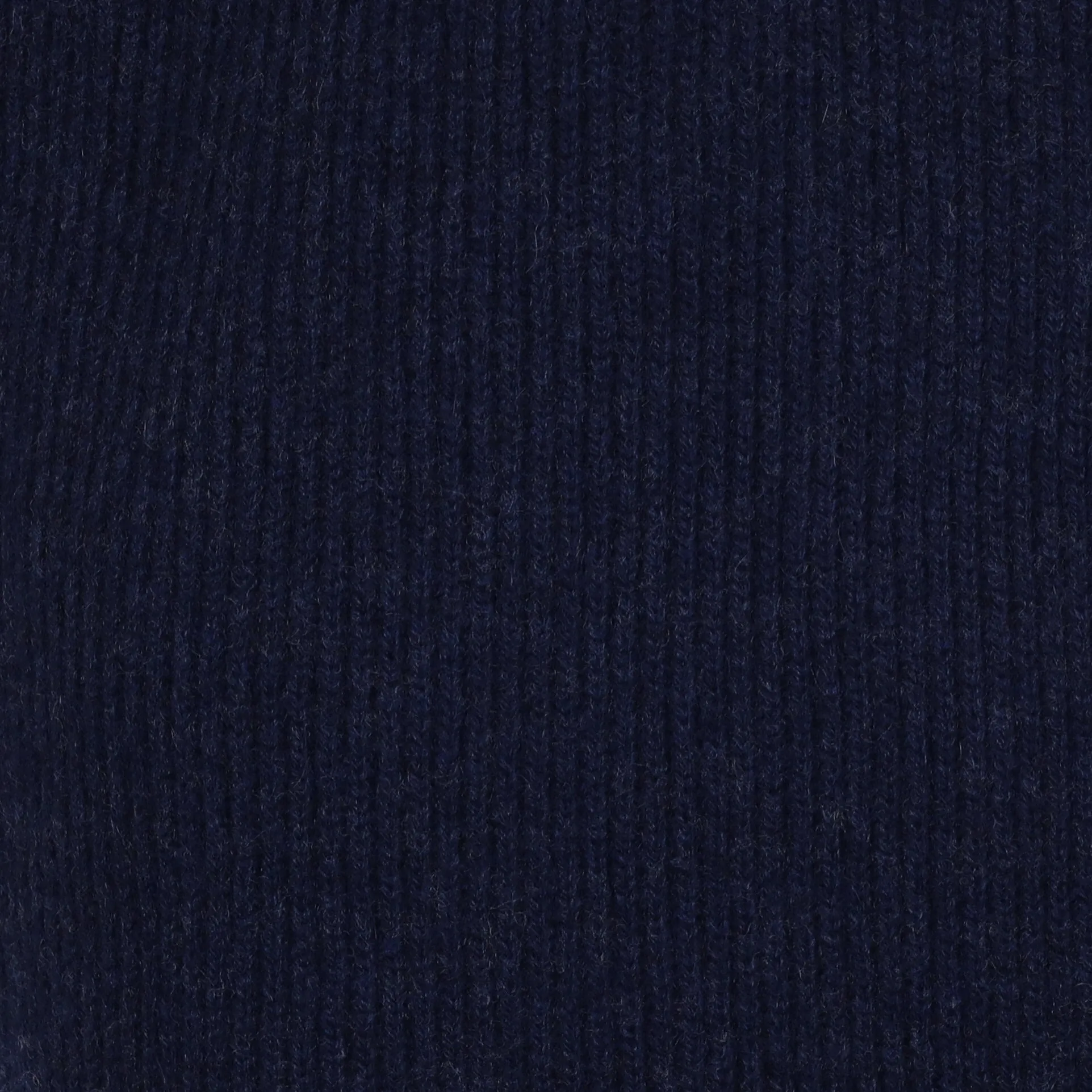 Brand New Scottish Navy Blue Rib Cashmere Scarf