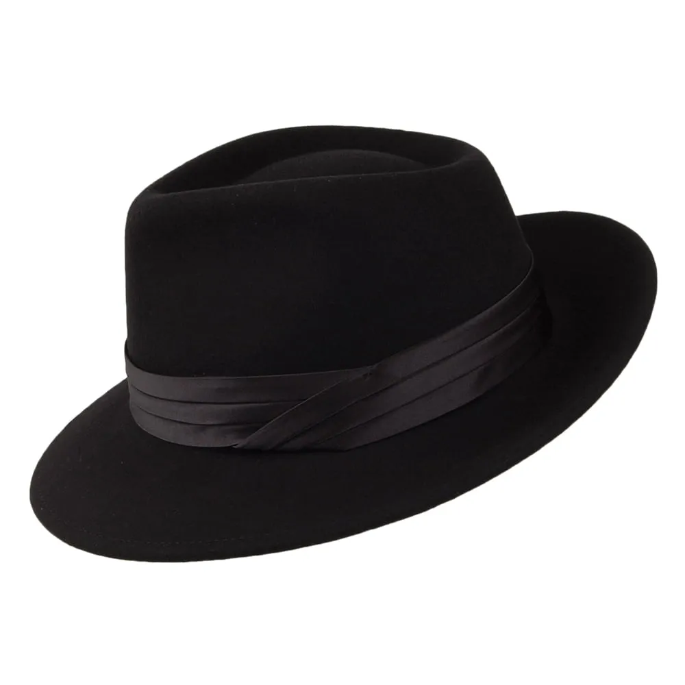 Brixton Hats Goodman Wool Felt Fedora Hat - Black