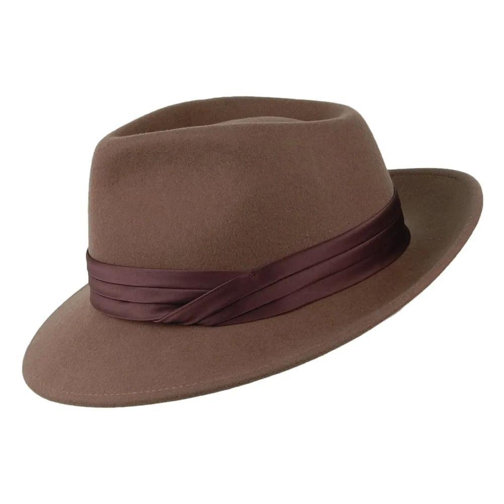 Brixton Hats Goodman Wool Felt Fedora Hat - Camel