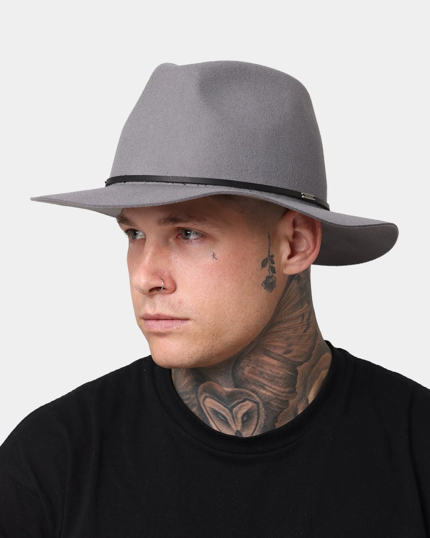 Brixton Wesley Fedora Grey