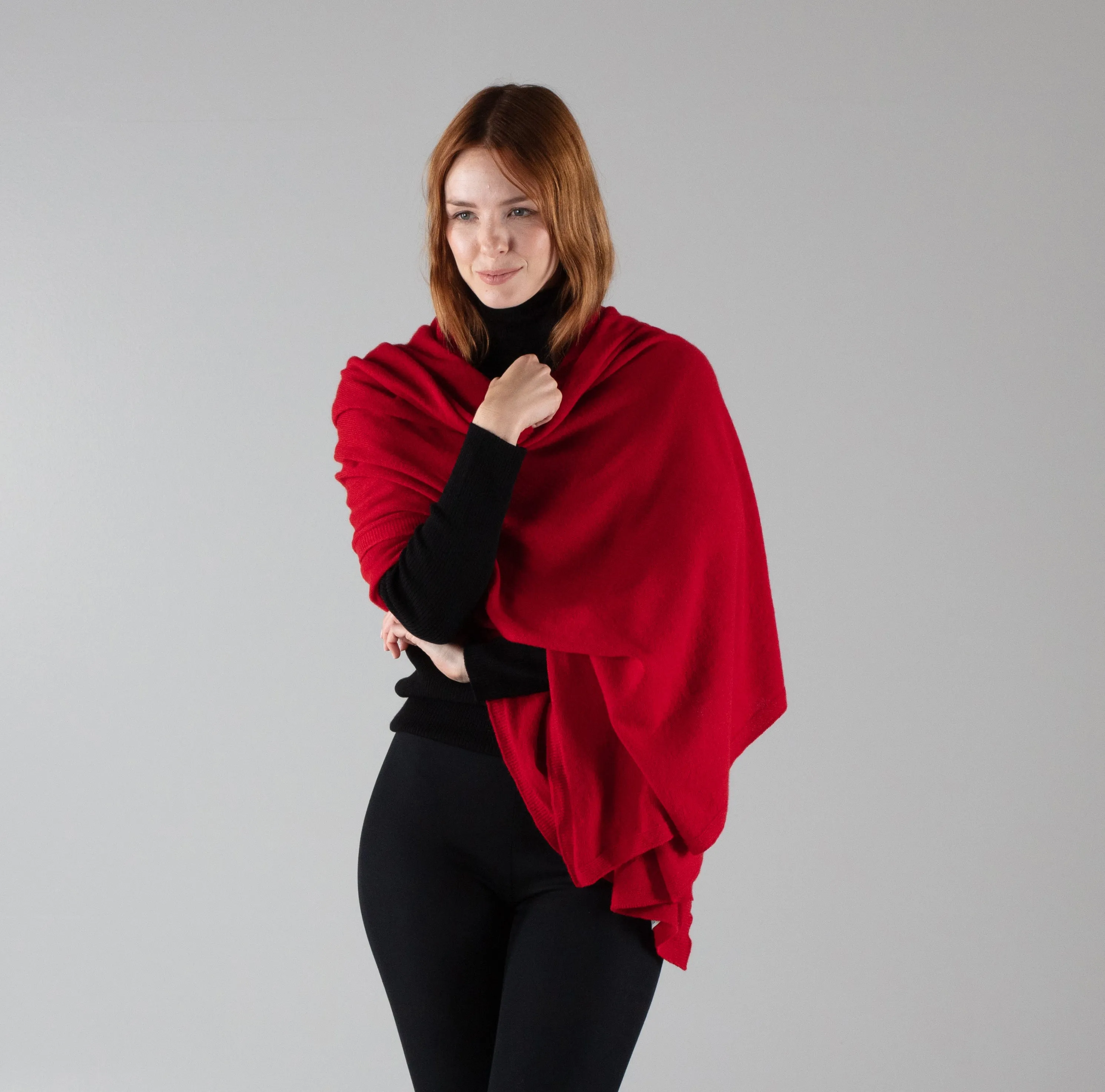 Cashmere Wrap Ruby Red