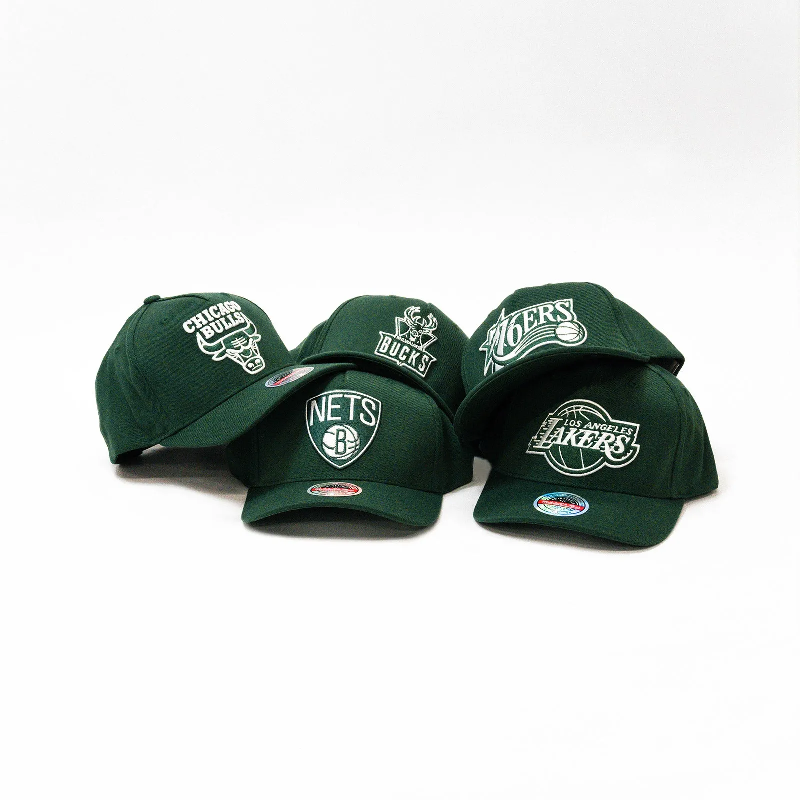 Chicago Bulls Clear Field Panel Snapback - Dark Green