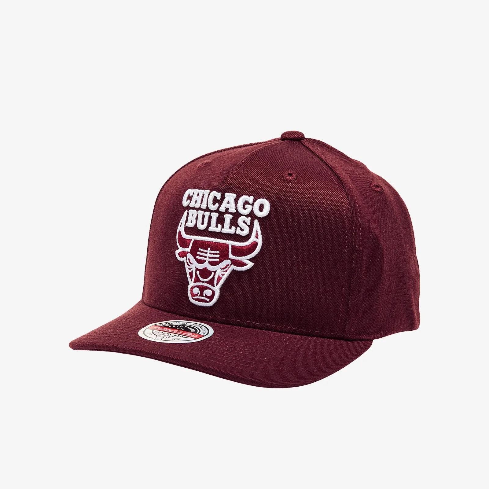 Chicago Bulls Crimson Panel Snapback - Burgundy