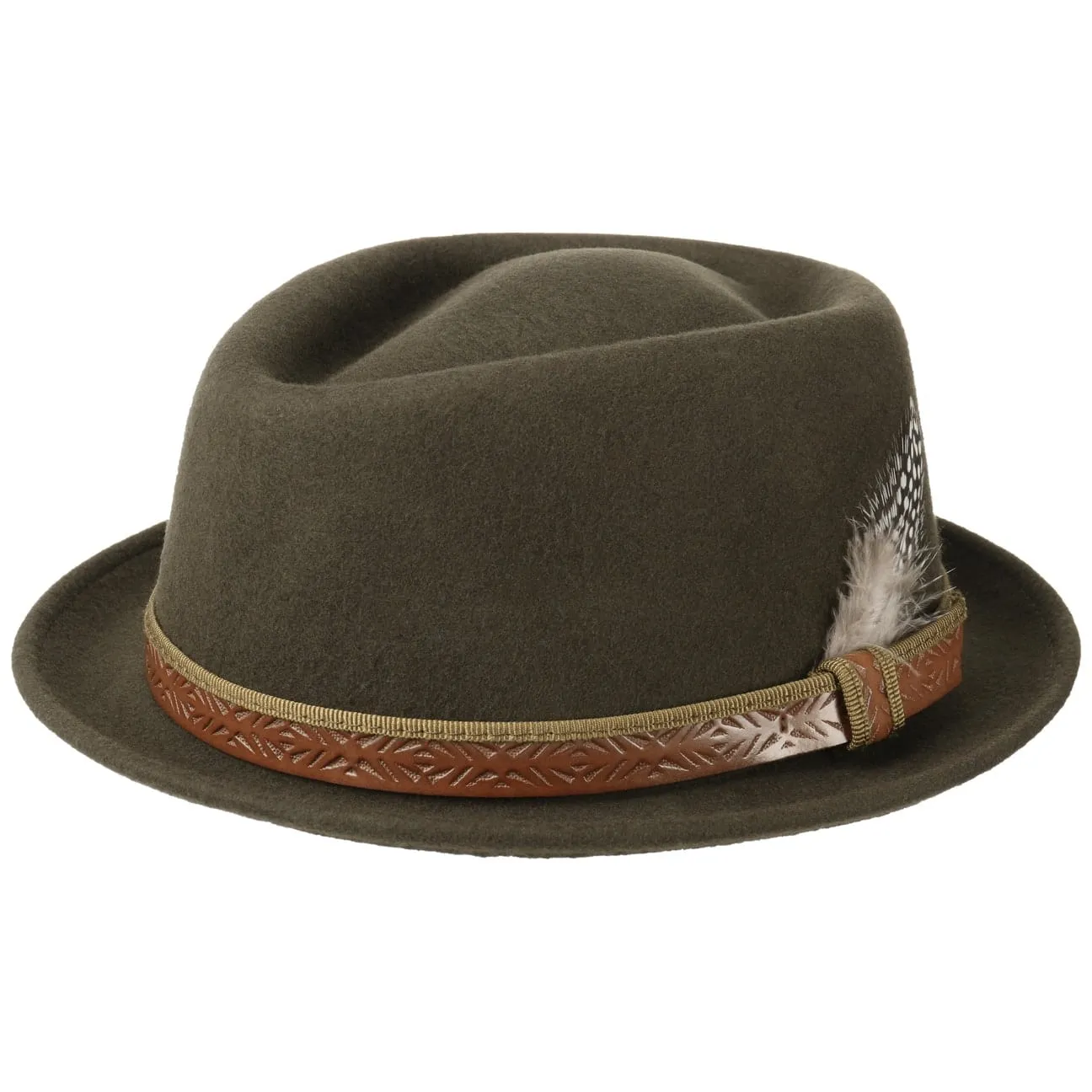 Classic Galveston Pork Pie Fedora Hat