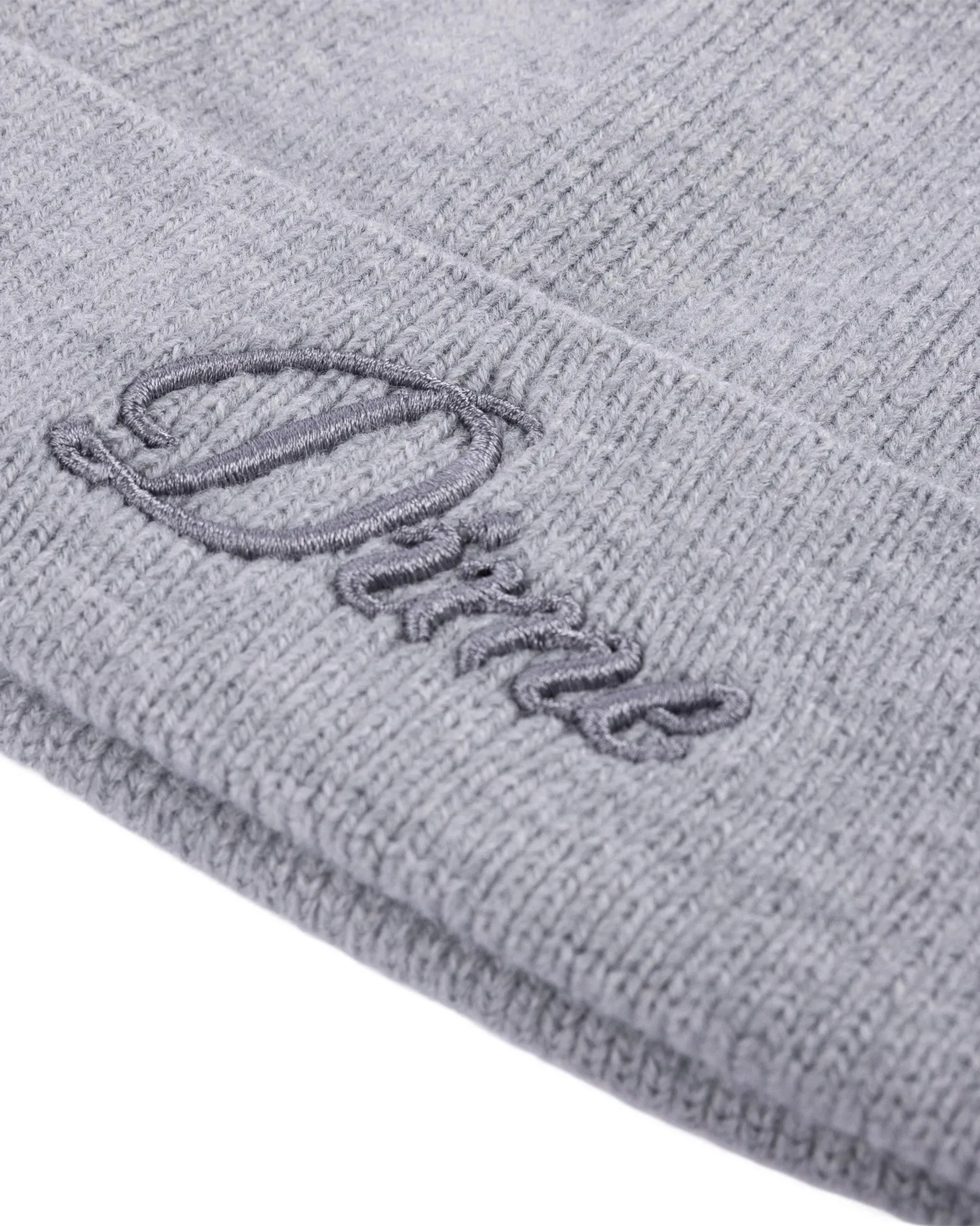 Cursive Wool Fold Beanie