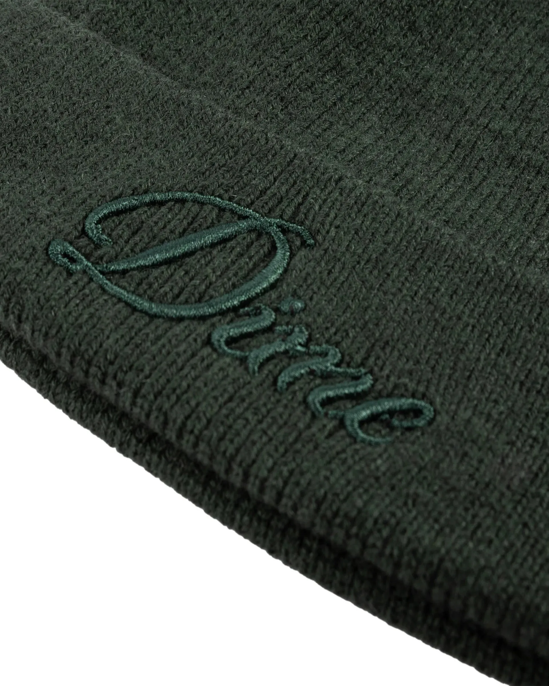 Cursive Wool Fold Beanie