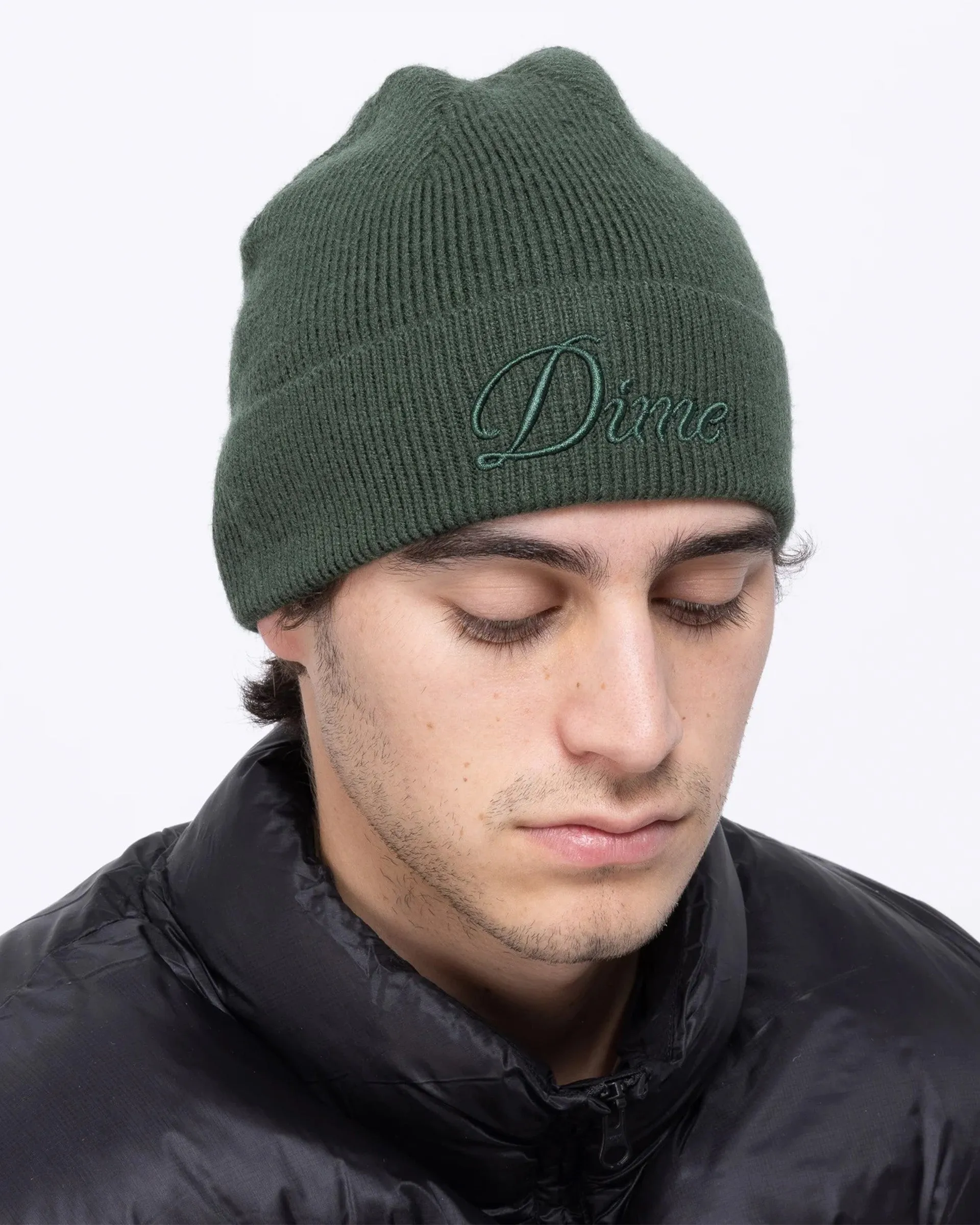 Cursive Wool Fold Beanie