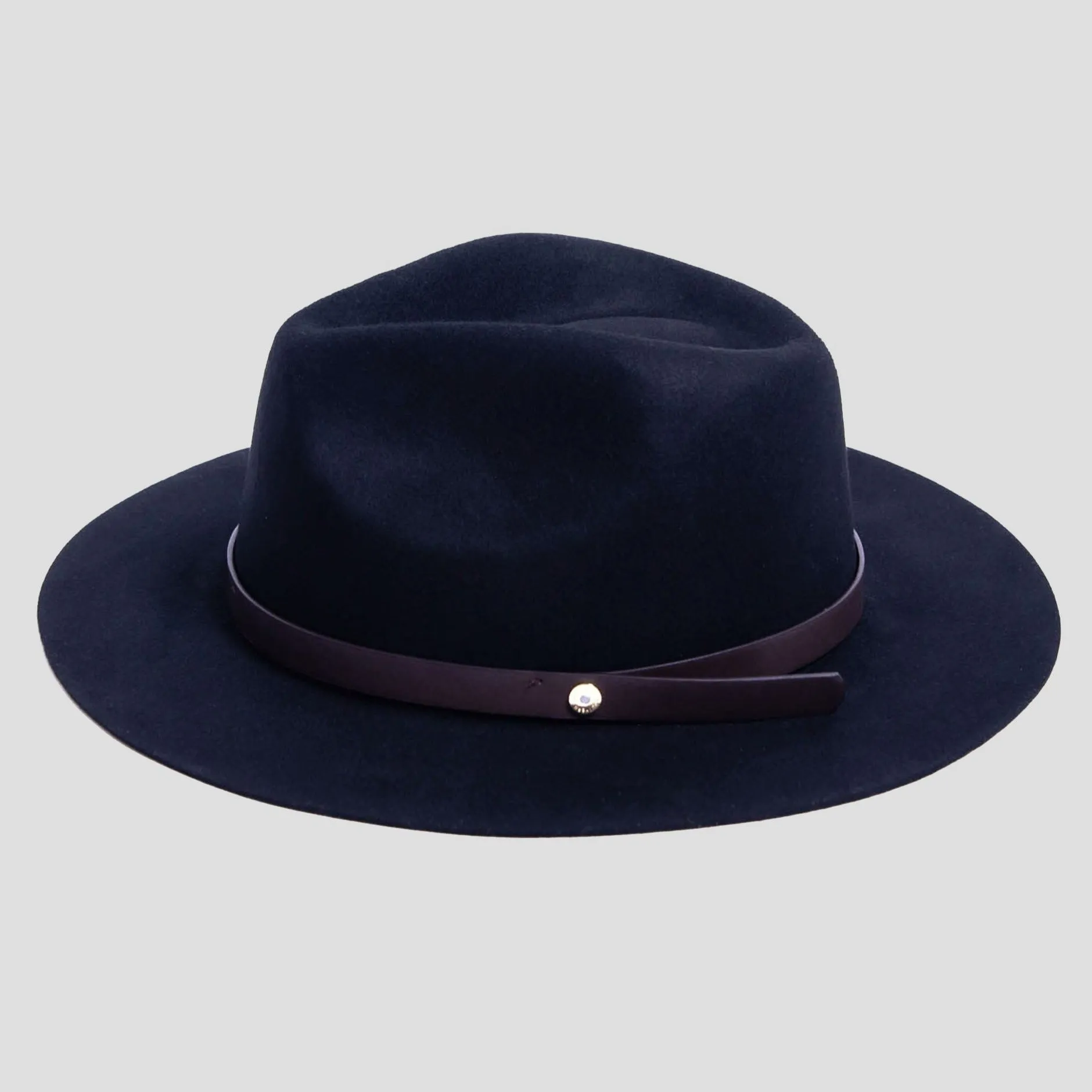 Dapper Men's Felt Fedora Hat – Dark Grey