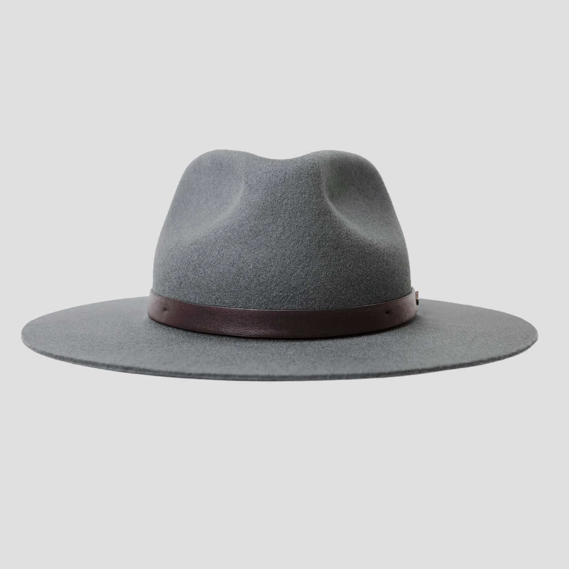 Dapper Men's Felt Fedora Hat – Dark Grey