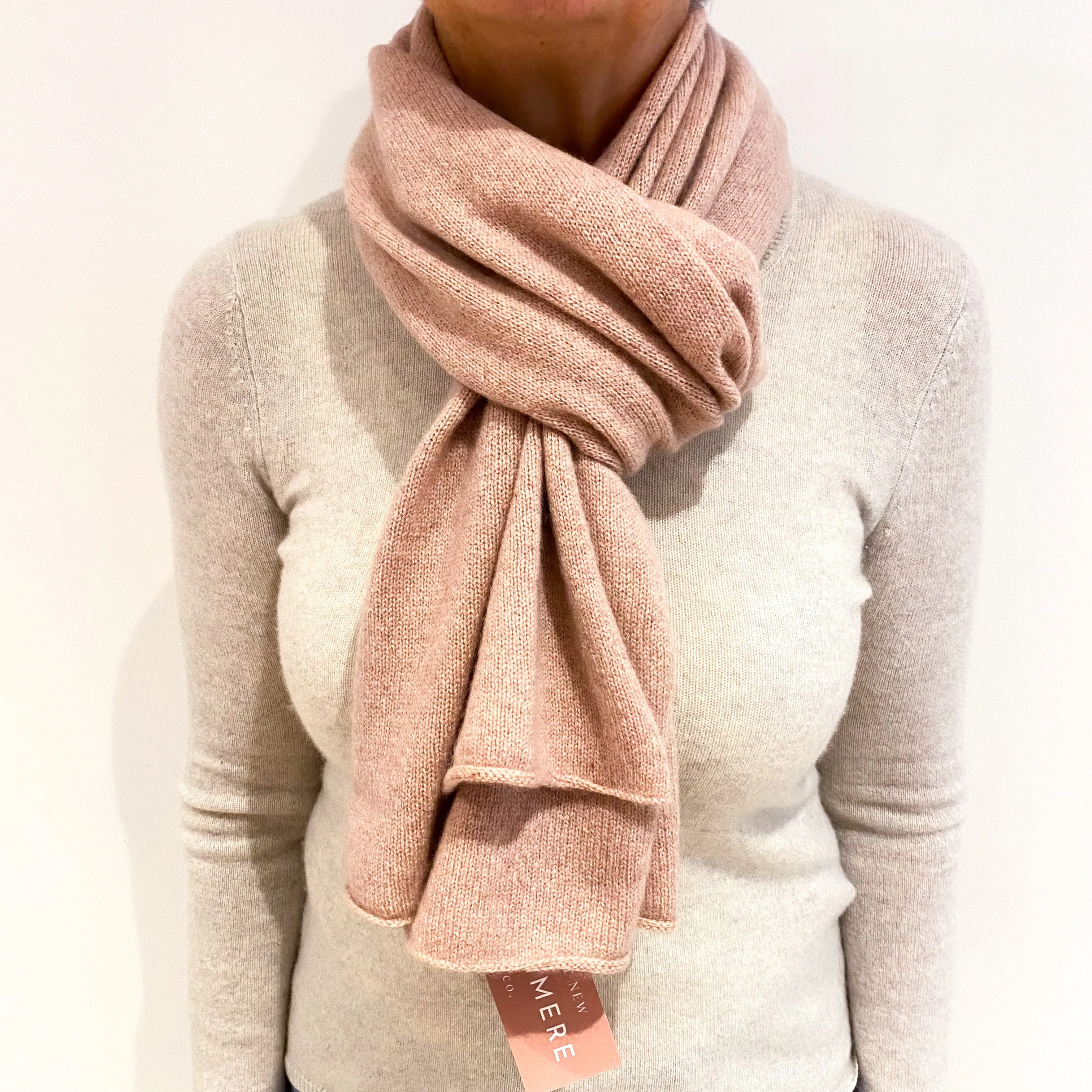 Dusty Pink Cashmere Wrap/Scarf