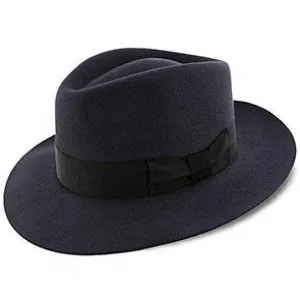 Egan - Dobbs Navy Fur Felt Fedora Hat