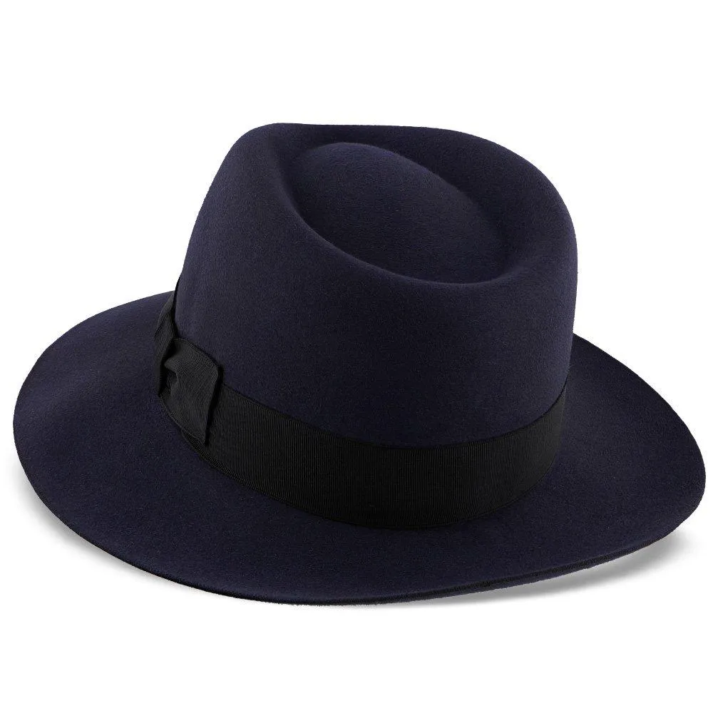 Egan - Dobbs Navy Fur Felt Fedora Hat