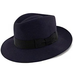 Egan - Dobbs Navy Fur Felt Fedora Hat