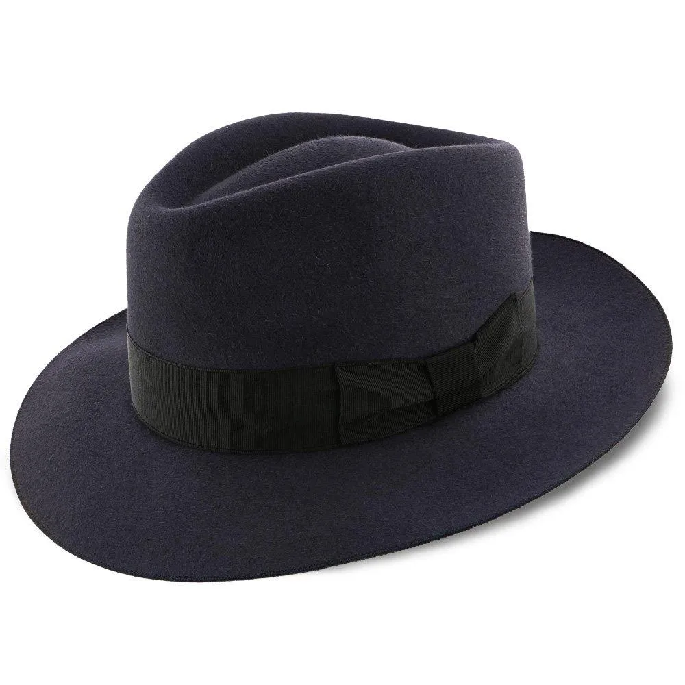 Egan - Dobbs Navy Fur Felt Fedora Hat