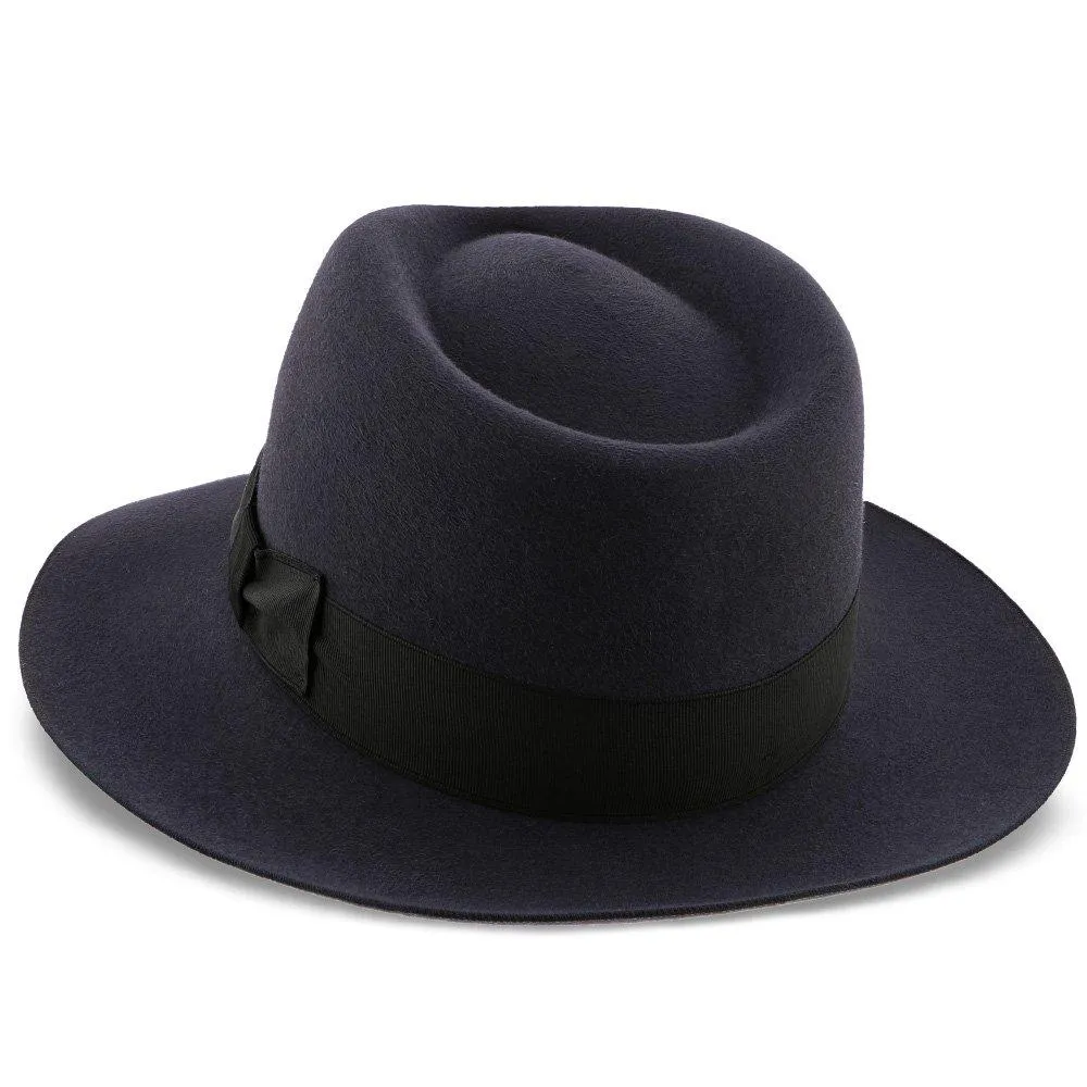 Egan - Dobbs Navy Fur Felt Fedora Hat