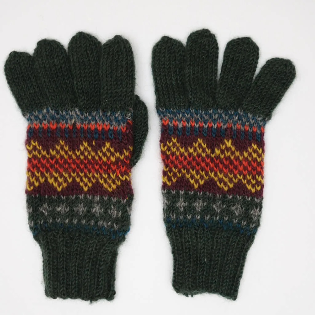 Eire Hand Knitted Full Gloves