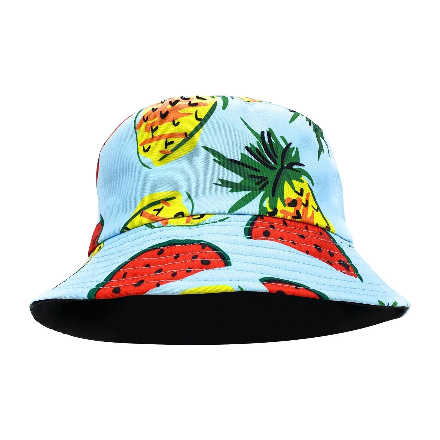 Empire Cove Fruit Designs Bucket Hat Reversible Fisherman Cap Women Men Summer