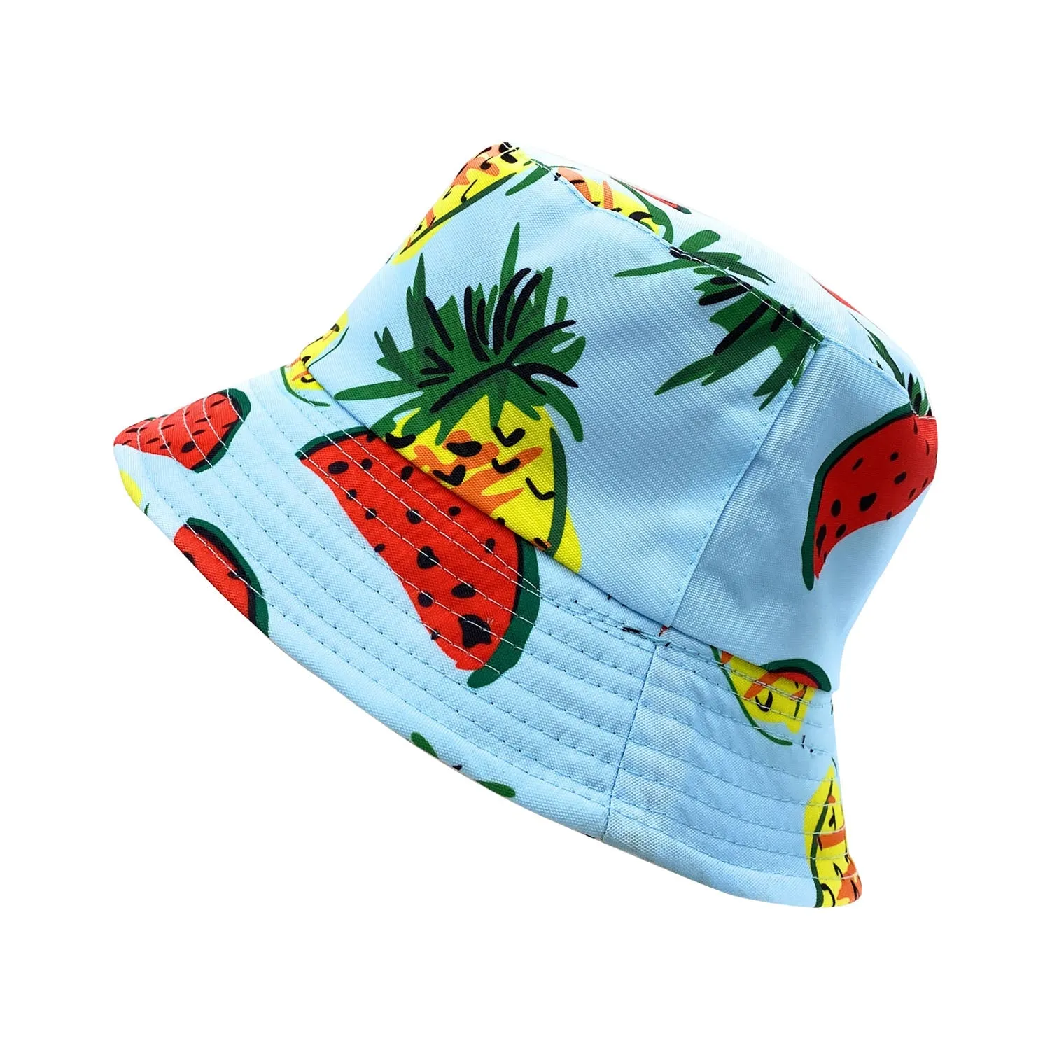 Empire Cove Fruit Designs Bucket Hat Reversible Fisherman Cap Women Men Summer