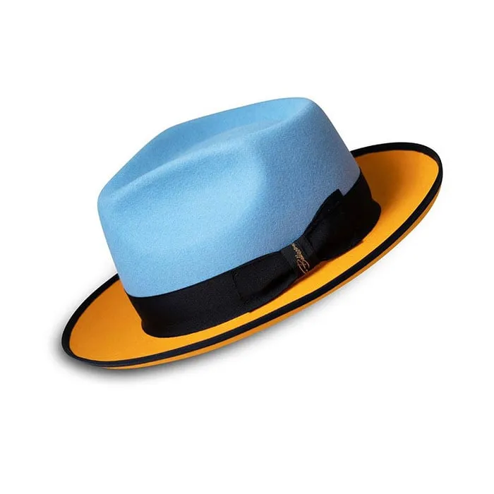 Felt Two Tone Fedora Hat