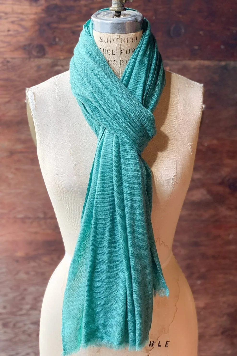 Gigi Cashmere Wrap - Jade