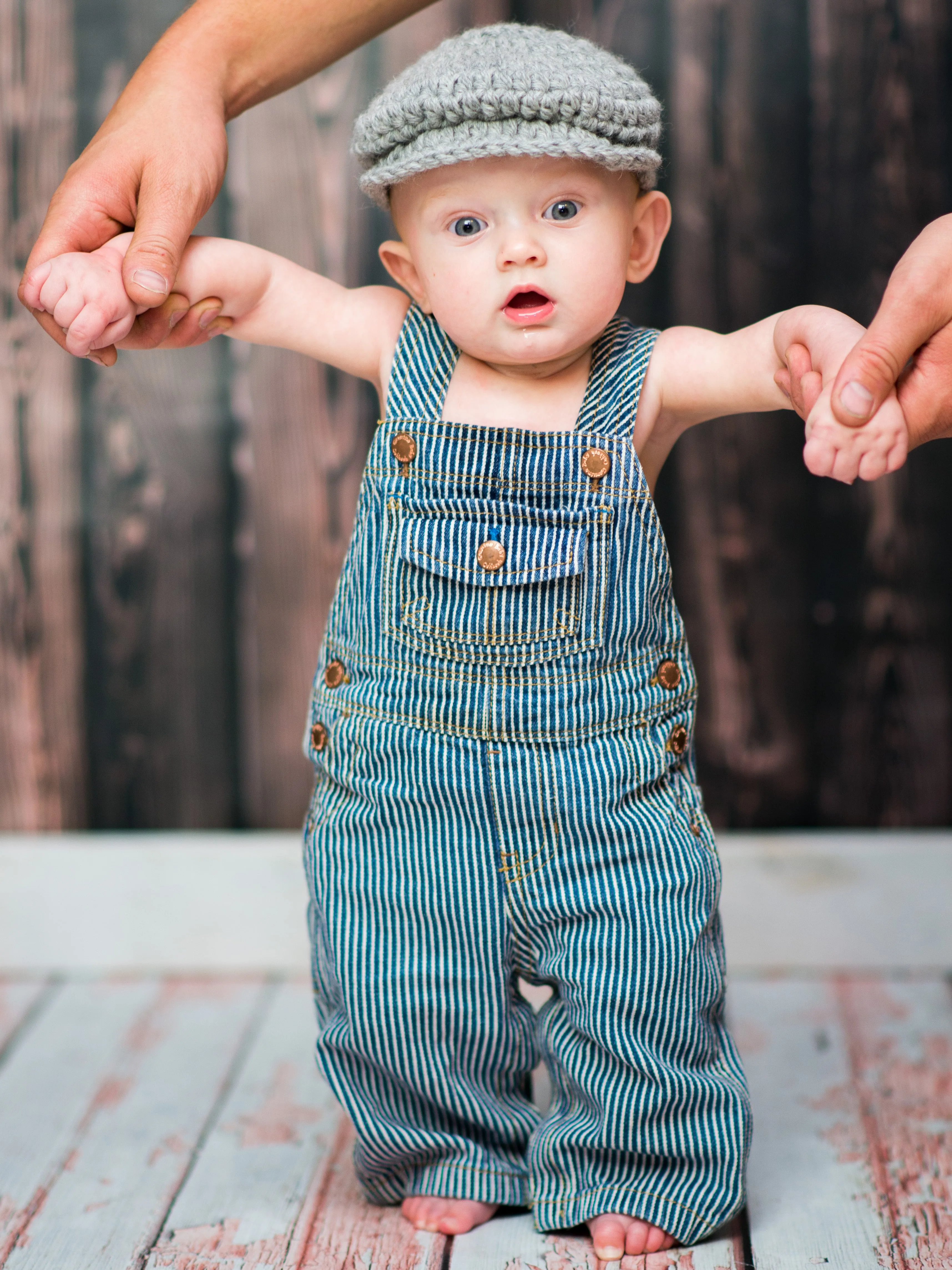 Gray Irish wool newsboy hat