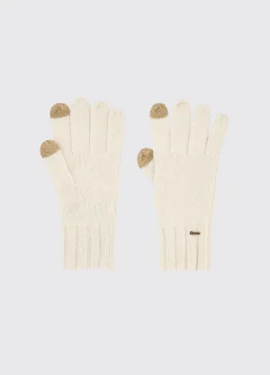 Hayes Ladies Knitted Gloves - Chalk