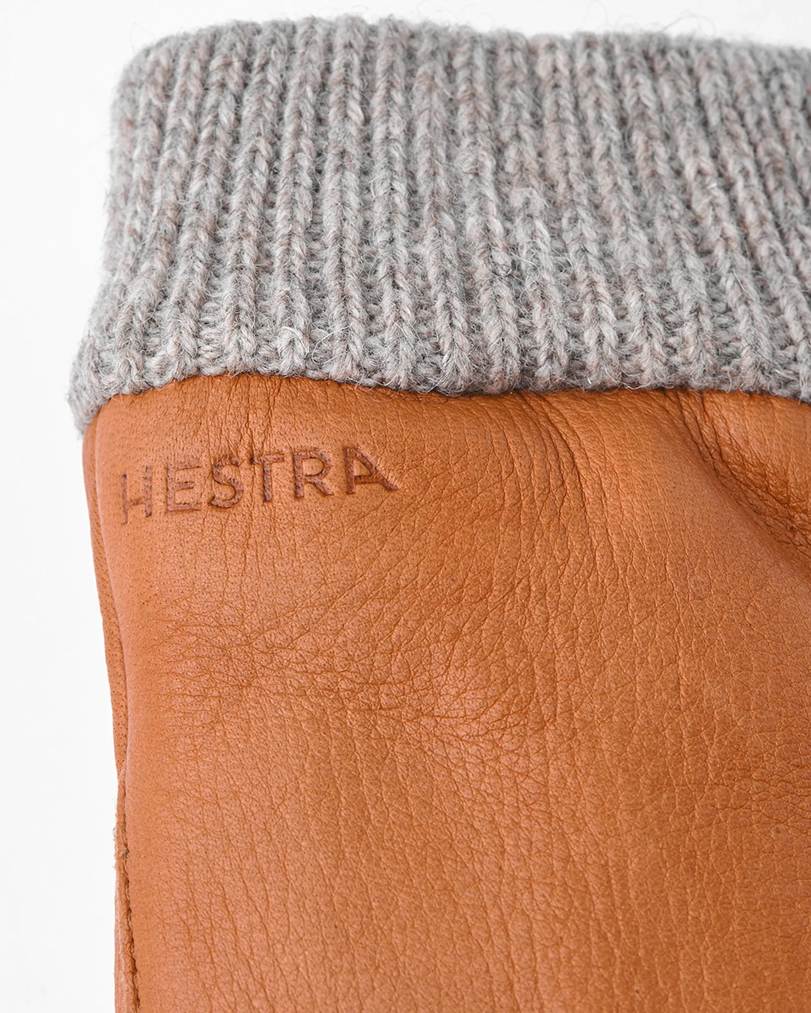 Hestra Womens Idun Mitt Wool Lined Leather Mittens - Cork