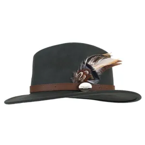 Hicks & Brown Suffolk Fedora Bronze Side Feather