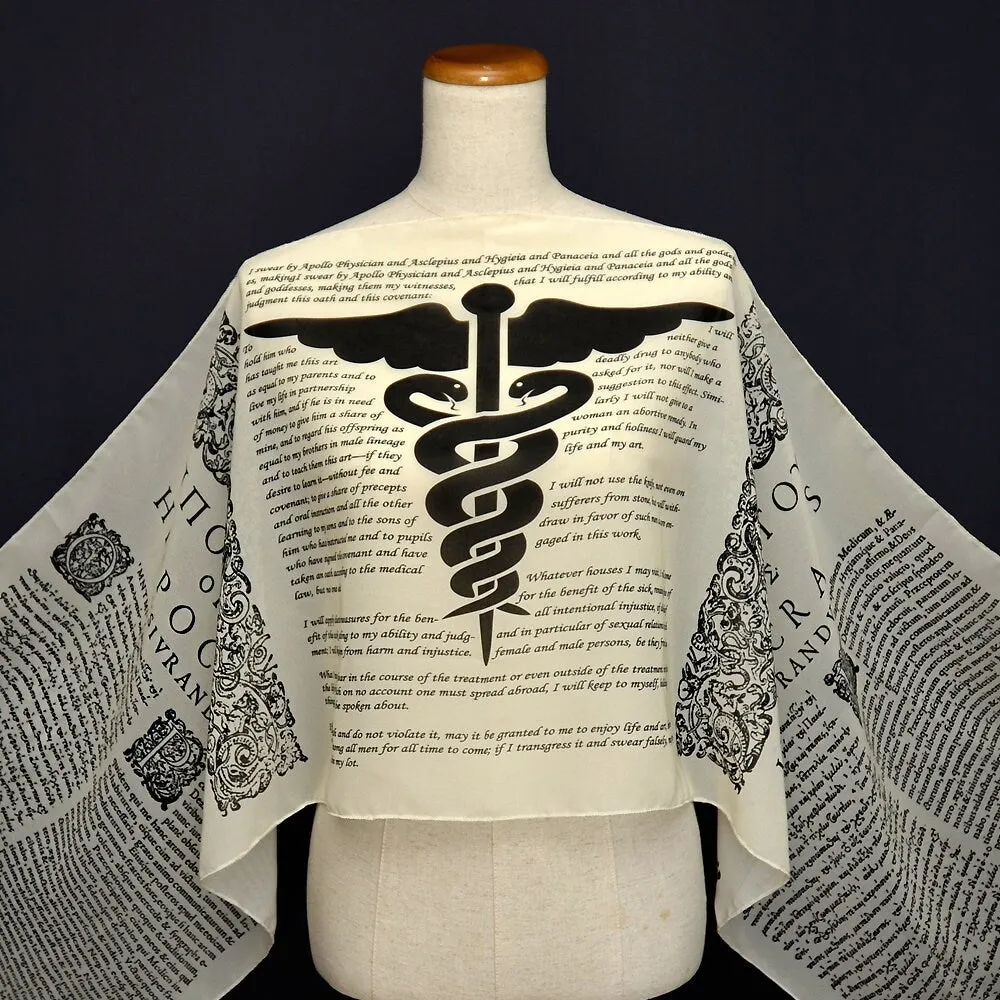 Hippocratic Oath Chiffon Scarf, Gift for Doctor, Gift for Physician,Doctor gift Idea, Graduation Gift for Dr, Physician Gift, MD gift.