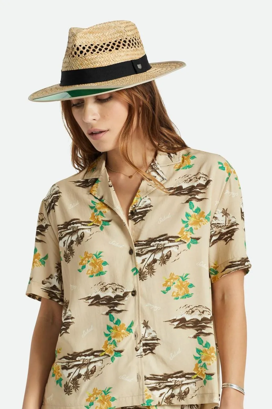 Hunter Straw Fedora - Tan