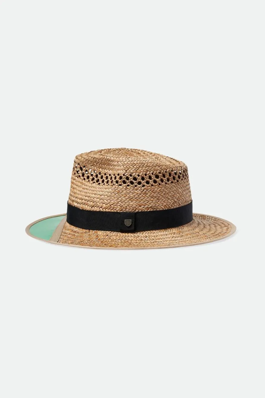 Hunter Straw Fedora - Tan