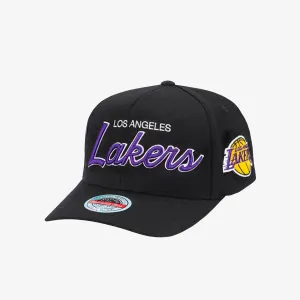 Los Angeles Lakers Team Script Classic Redline Snapback - Black