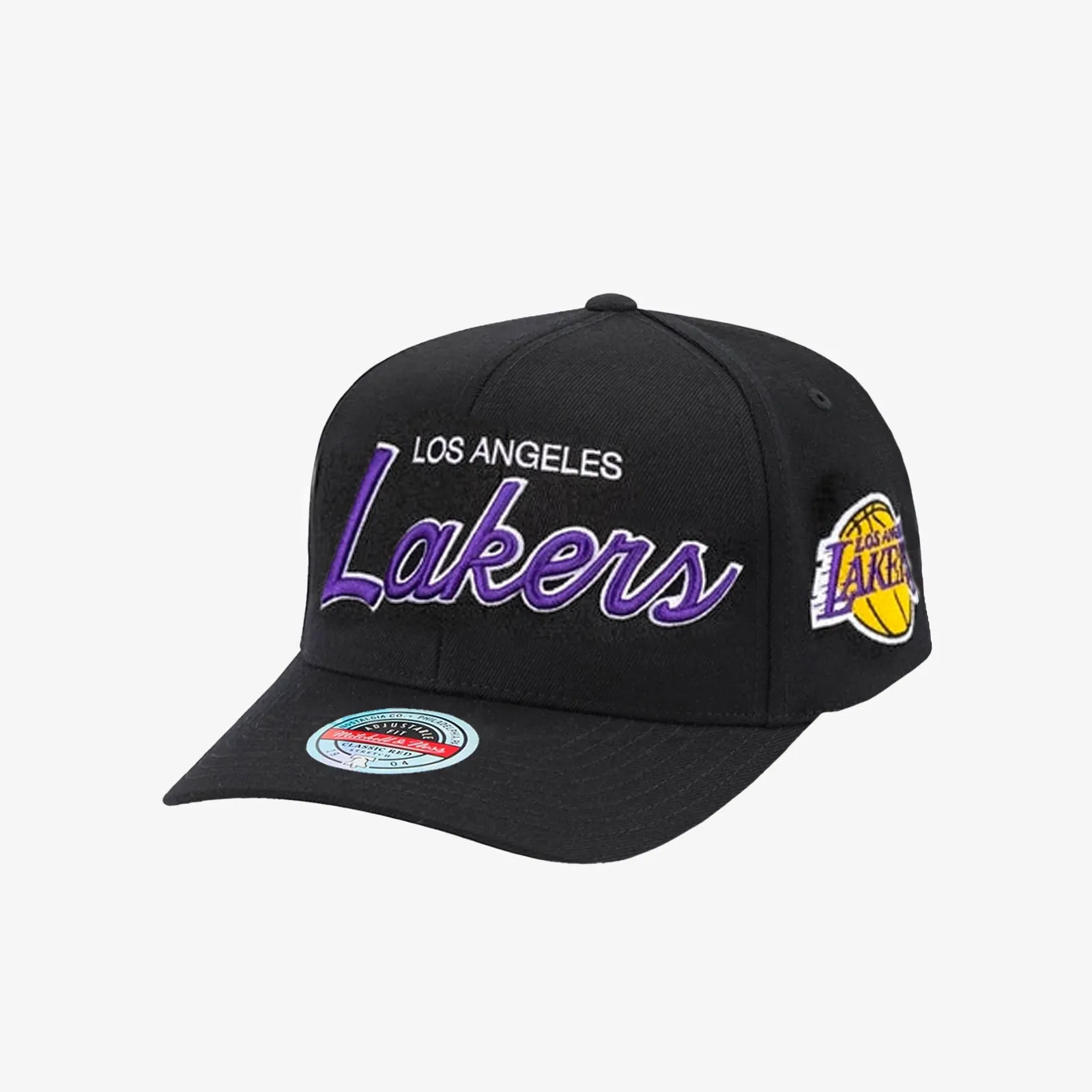 Los Angeles Lakers Team Script Classic Redline Snapback - Black