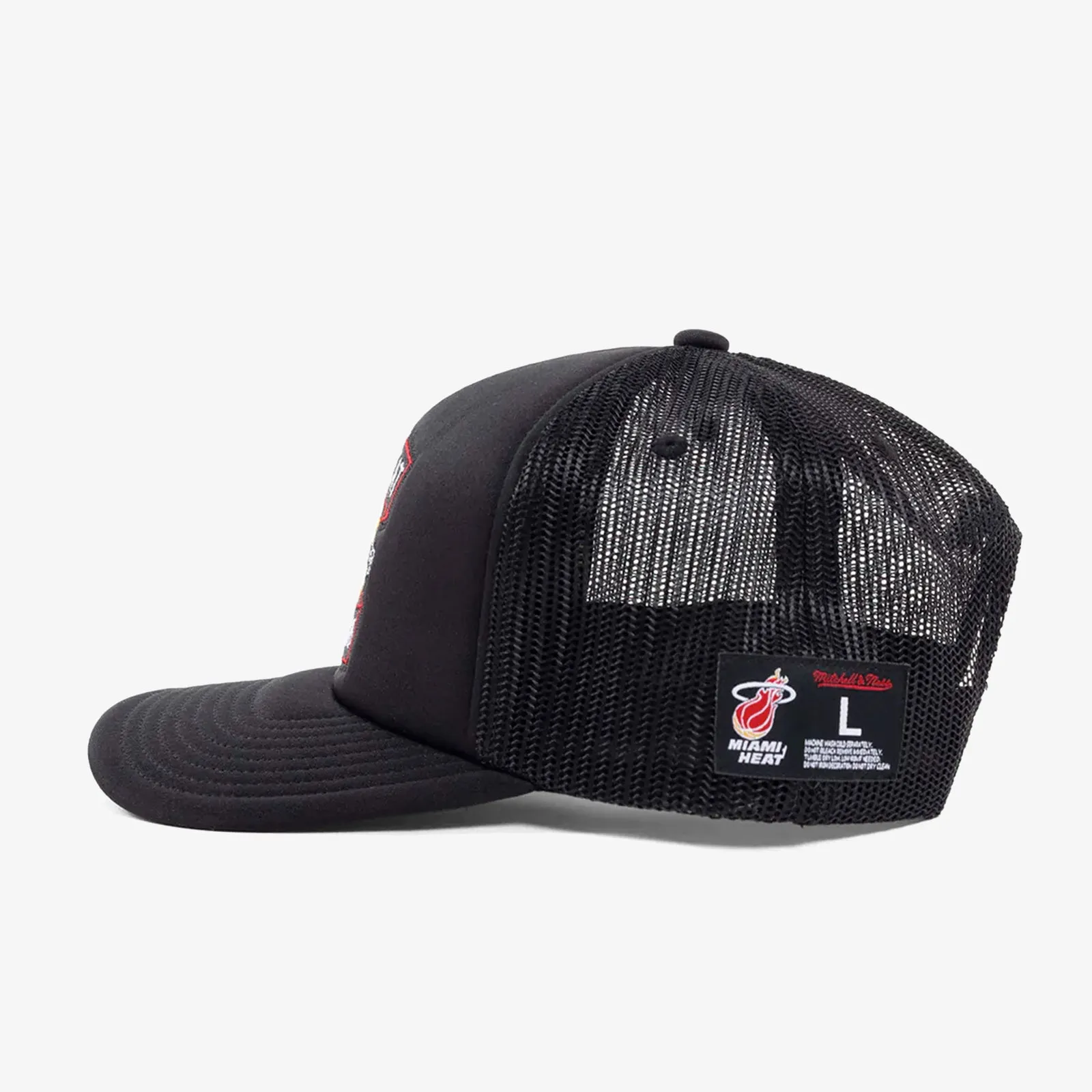 Miami Heat 3 Times NBA Champions Trucker Hat - Black