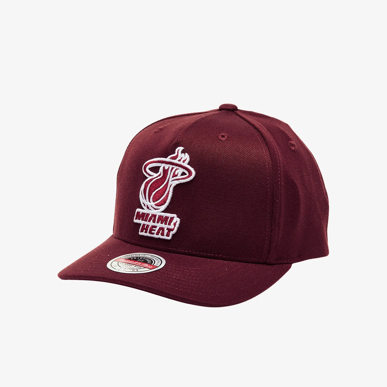 Miami Heat Crimson Panel Snapback - Burgundy