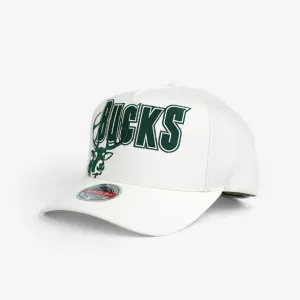 Milwaukee Bucks Deer Arch Classic Redline Snapback - Unbleached