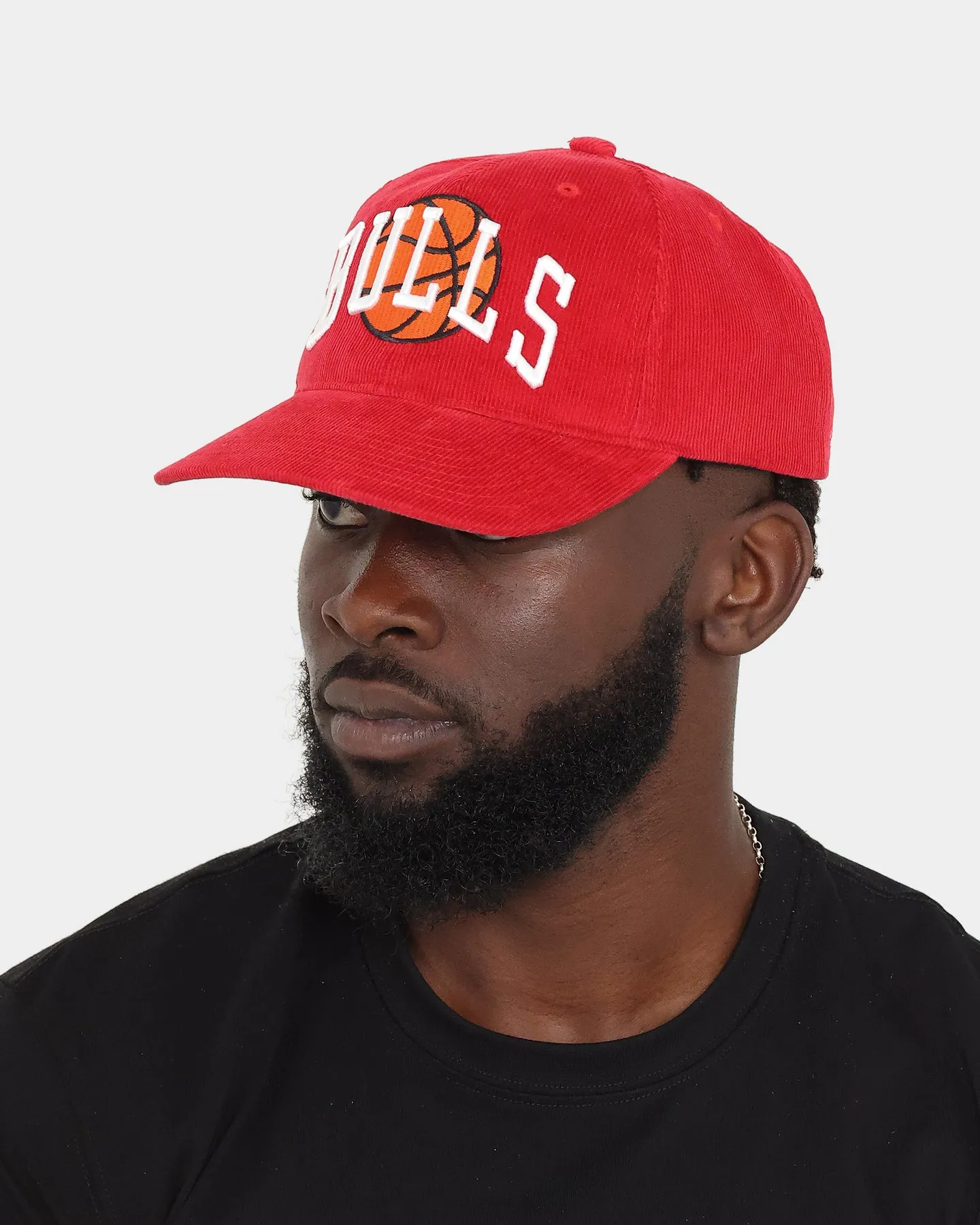 Mitchell & Ness Chicago Bulls 'Cord Arch' Dad Snapback Scarlet