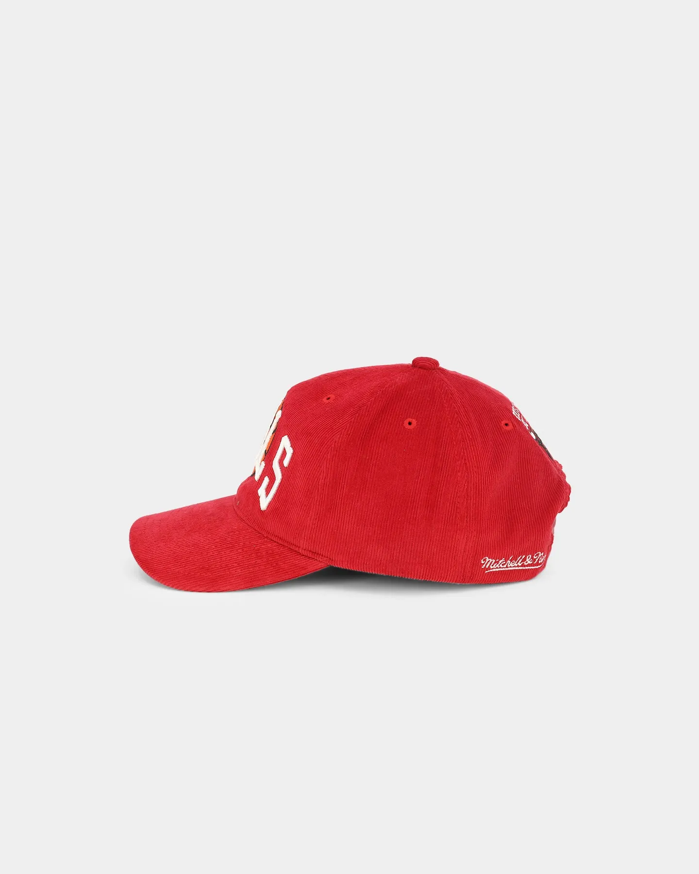 Mitchell & Ness Chicago Bulls 'Cord Arch' Dad Snapback Scarlet