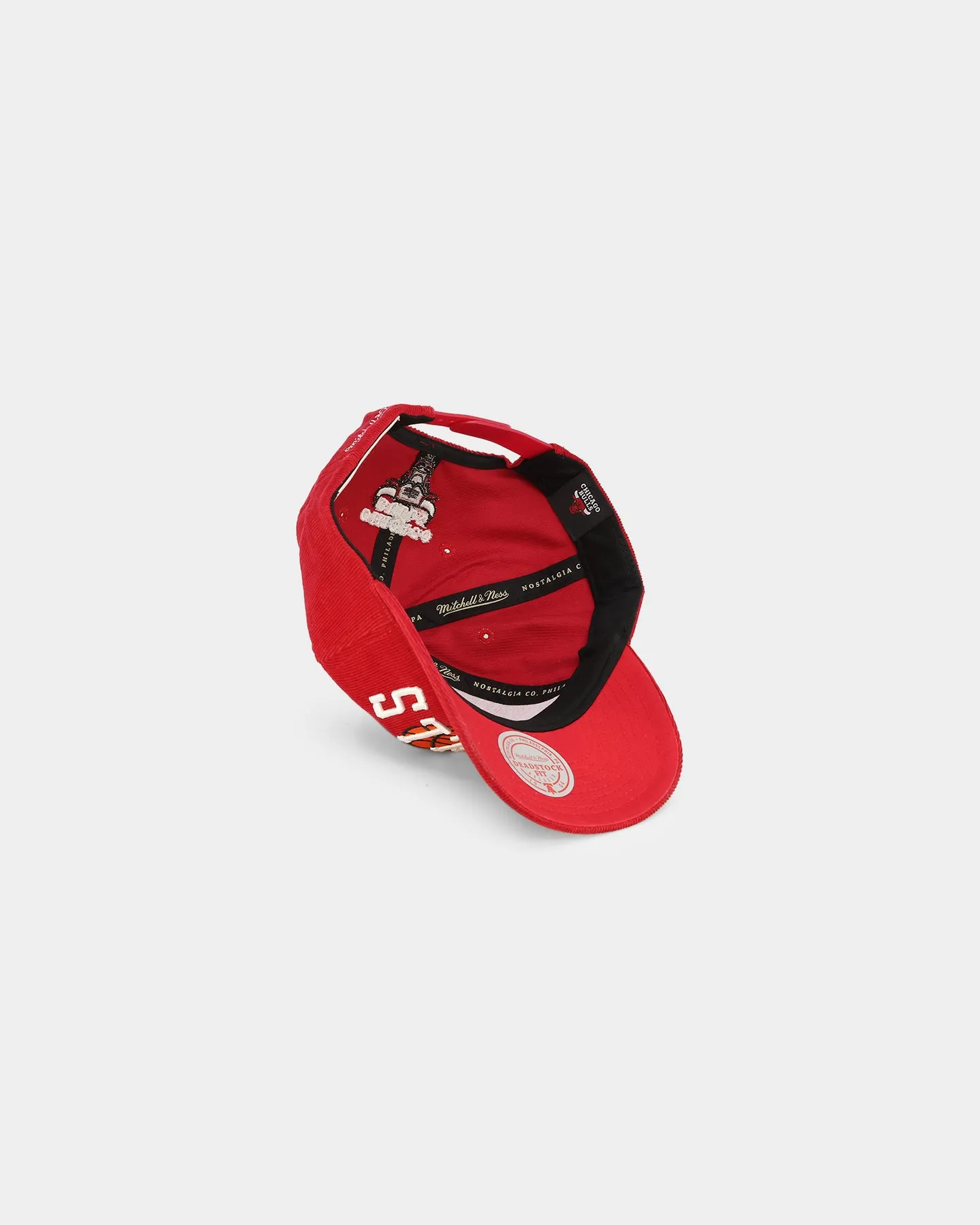 Mitchell & Ness Chicago Bulls 'Cord Arch' Dad Snapback Scarlet