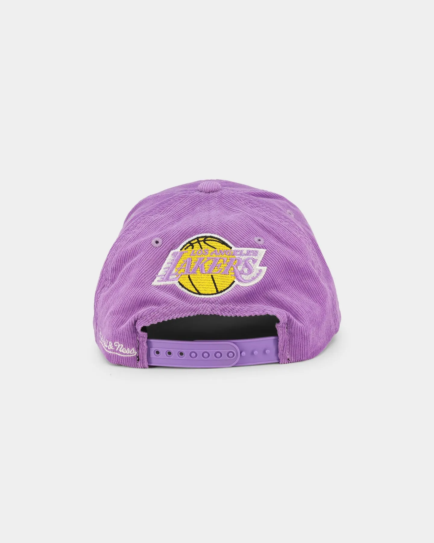 Mitchell & Ness Los Angeles Lakers 'Cord Arch' Dad Snapback Lilac