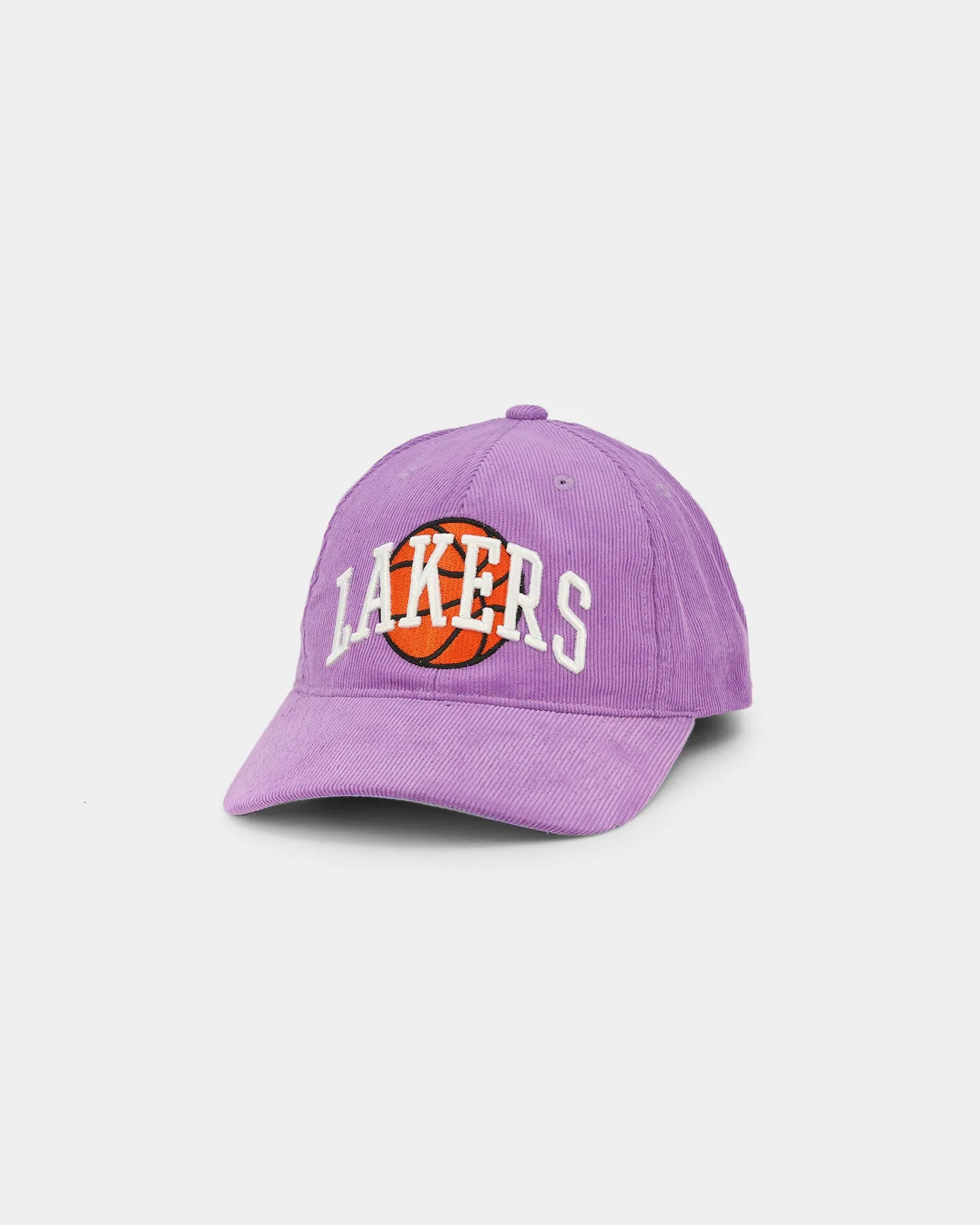 Mitchell & Ness Los Angeles Lakers 'Cord Arch' Dad Snapback Lilac