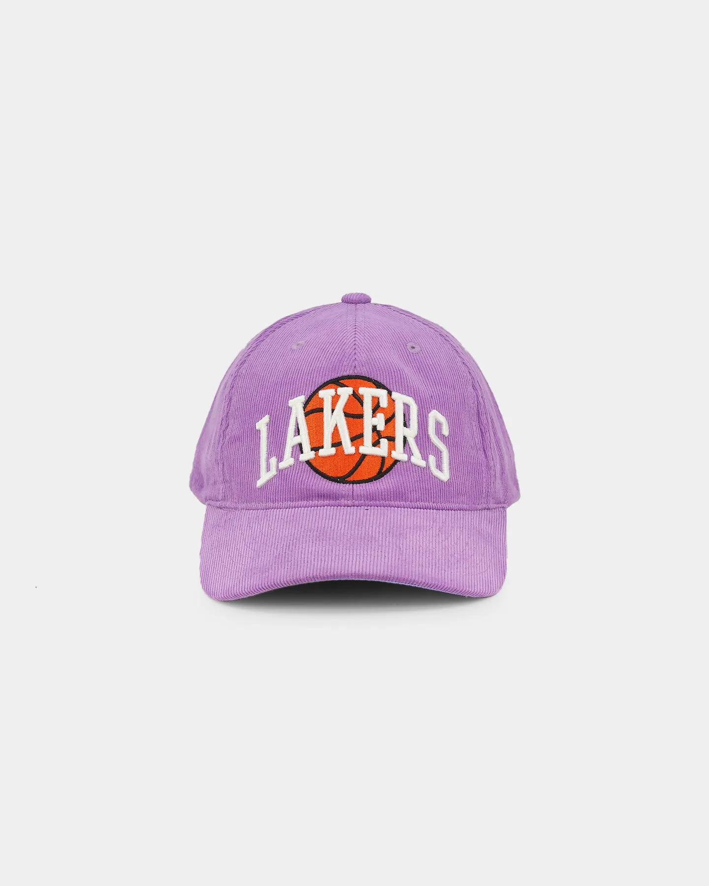 Mitchell & Ness Los Angeles Lakers 'Cord Arch' Dad Snapback Lilac