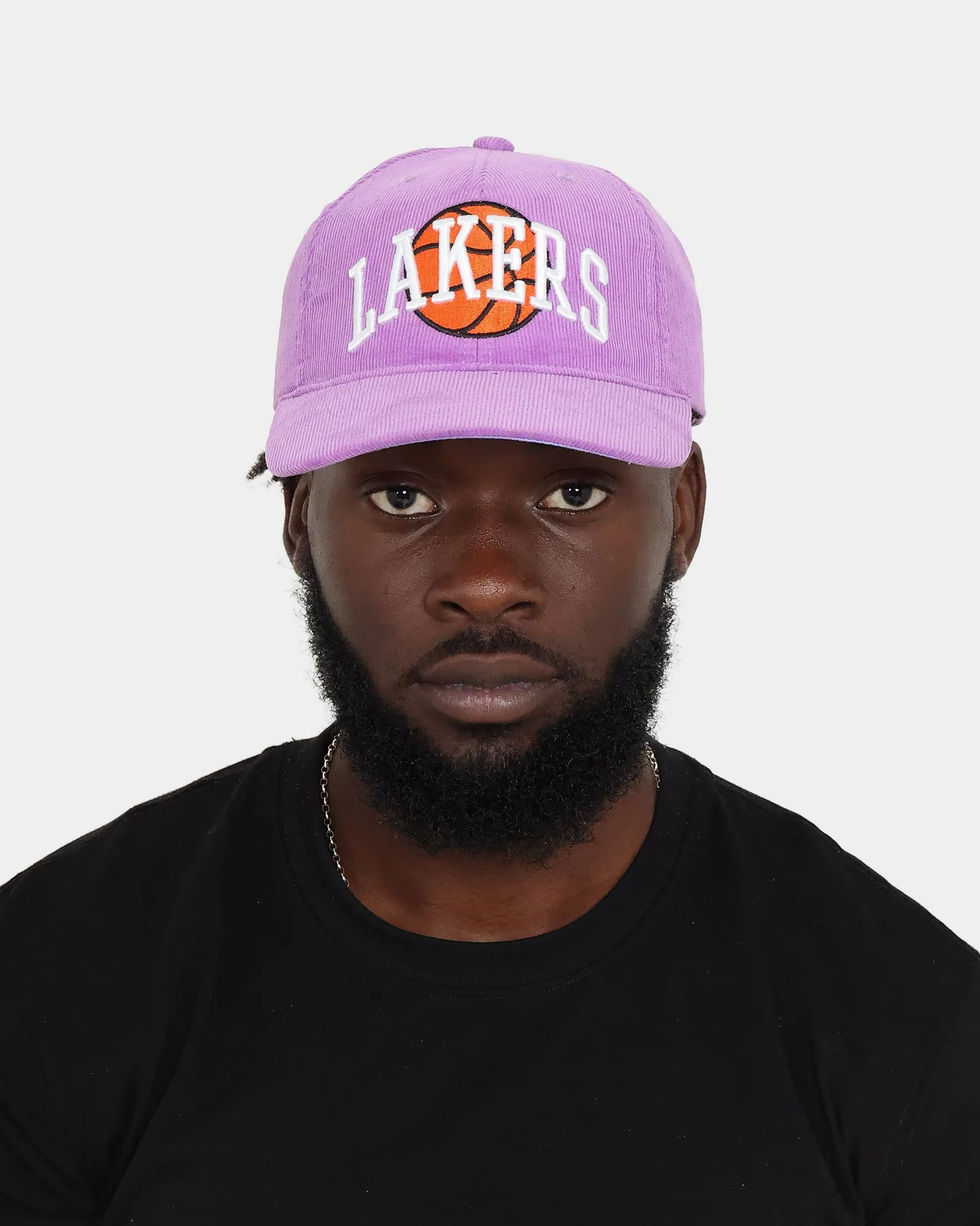 Mitchell & Ness Los Angeles Lakers 'Cord Arch' Dad Snapback Lilac