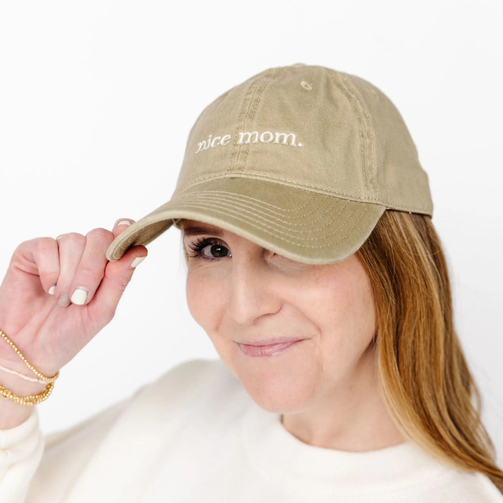 Nice Mom Ball Cap | Khaki