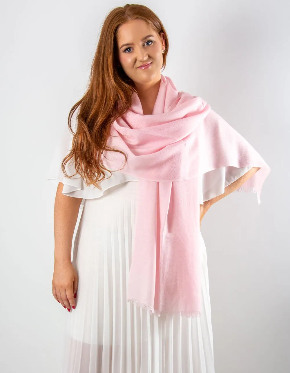 Pink Cashmere Pashmina