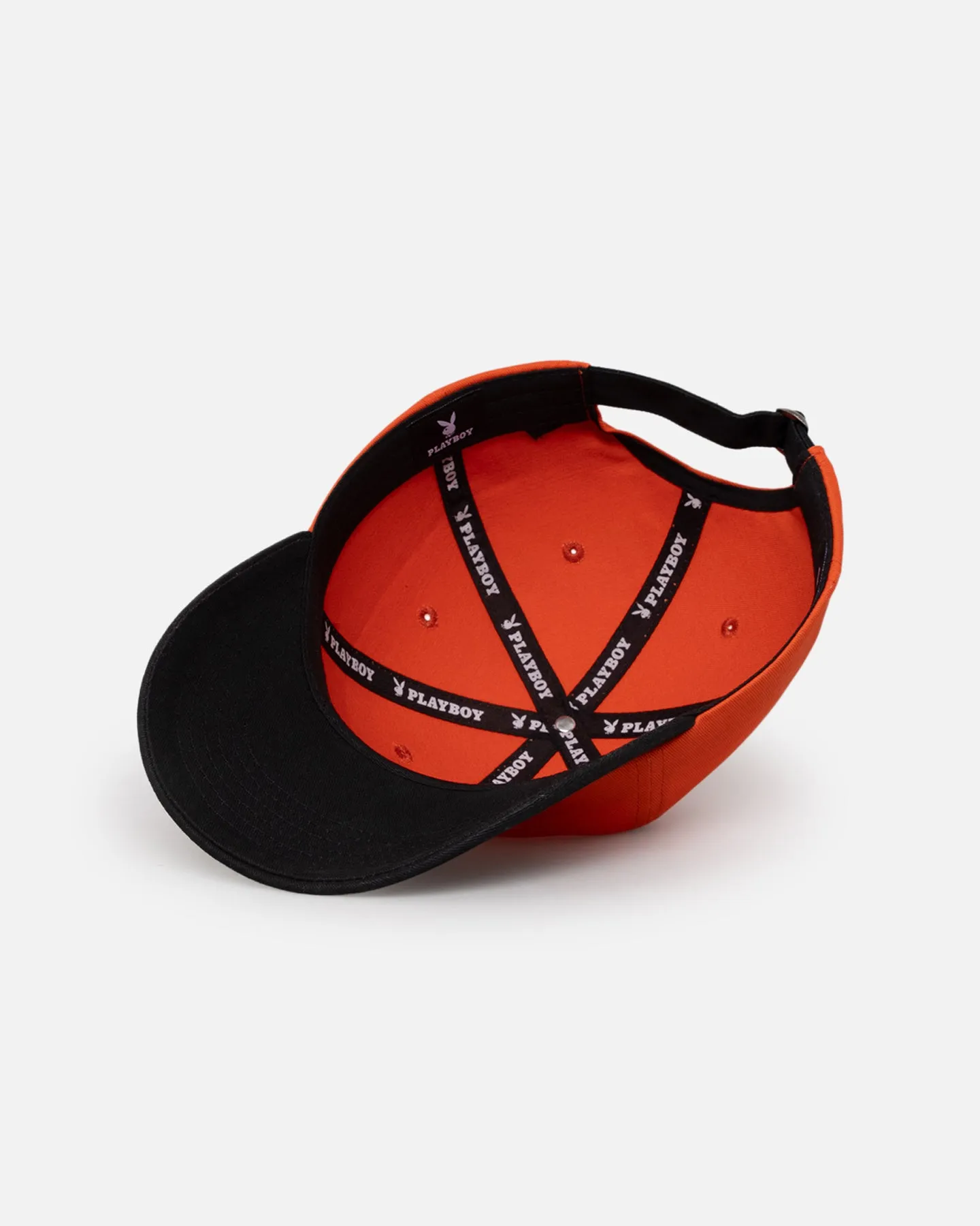 Playboy Bunny Gothic Dad Cap Orange/Black