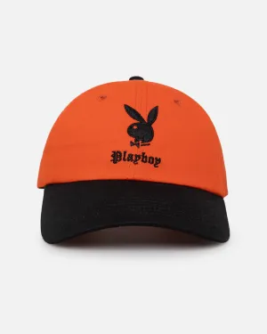 Playboy Bunny Gothic Dad Cap Orange/Black