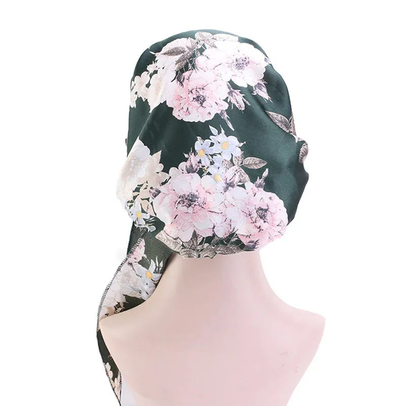 Pre-Tied Chiffon Floral Hijab Headscarf for Muslim Women